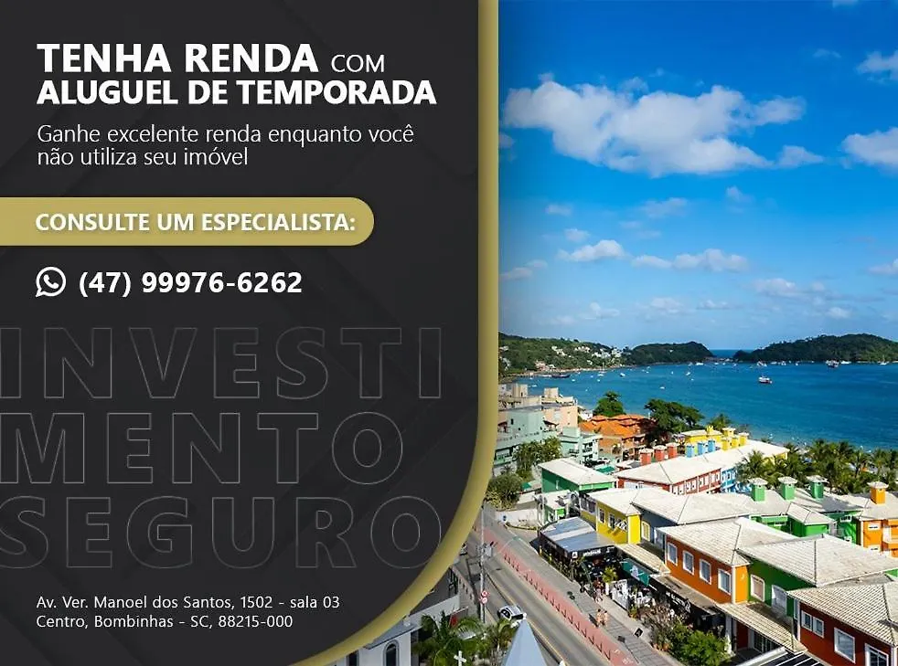 דירה Loft Aconchegante A Poucos Minutos Da Praia De בומבינאס